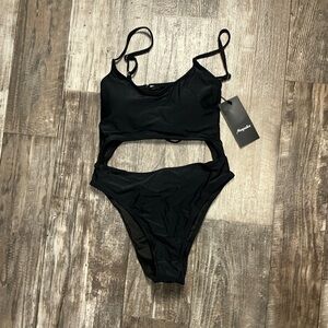 Women's Black One Piece Swimsuit Size Small